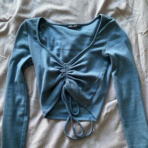 Blue Zara top